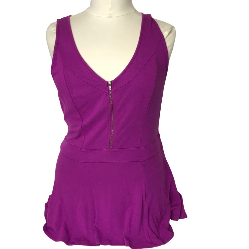 Torrid Purple Sleeveless Fit &Flare Plus Sz Top Sz2 (2x)